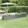 thumbnail image 1 of vidaXL Raised Garden Bed Galvanized Steel Outdoor Gray, 1 of 5