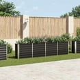 thumbnail image 1 of vidaXL Raised Garden Bed Raised Flower Bed Galvanized Steel Planter Anthracite, 1 of 7