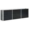 thumbnail image 1 of vidaXL Raised Garden Bed Raised Flower Bed Galvanized Steel Planter Anthracite, 1 of 128