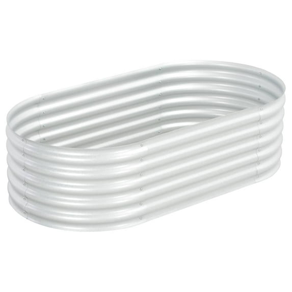 vidaXL Raised Garden Bed Raised Flower Bed Raised Garden Box Galvanized Steel