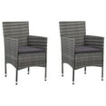 thumbnail image 1 of vidaXL Rattan Dining Chairs 2 Pcs Outdoor Wicker Dining Chair Poly Rattan, 1 of 30