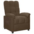 thumbnail image 1 of vidaXL Recliner Brown Fabric, 1 of 10