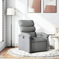 thumbnail image 1 of vidaXL Recliner Chair Light Gray Fabric (100% polyester), metal, plywood, 1 of 5