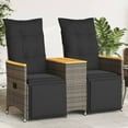 thumbnail image 1 of vidaXL Reclining Garden Sofa Grey, 1 of 2