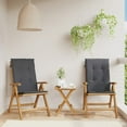 thumbnail image 1 of vidaXL Reclining Patio Chairs with Cushions Outdoor Furniture Solid Wood Teak, 1 of 105