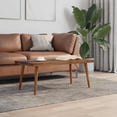thumbnail image 1 of vidaXL Rectangular Coffee Table, Handmade, Solid Teak Wood, 39.4''x19.7''x15.8'', Brown and Blue, 1 of 12
