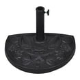 thumbnail image 1 of vidaXL Resin Half Round Parasol Base, 1 of 6