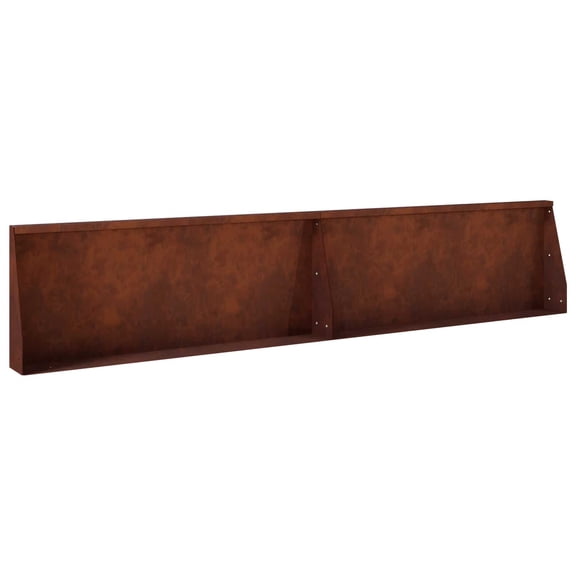 vidaXL Retaining Wall 2 pcs 39.37 x 4.72 x 19.69 in Weathering Steel