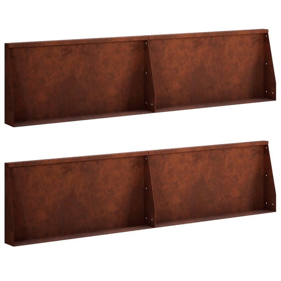 vidaXL Retaining Wall 4 pcs 31.50 x 4.72 x 19.69 in Weathering Steel