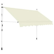 vidaXL Retractable Awning with Hand Crank Sunshade Shelter for Patio Outdoor