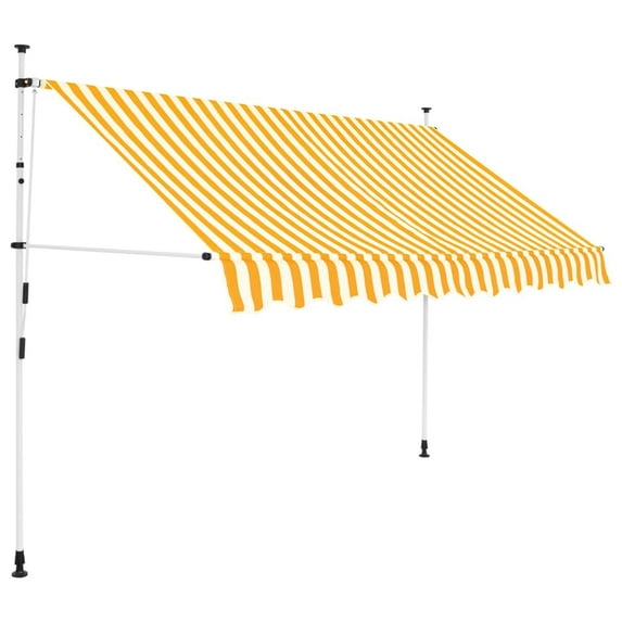 vidaXL Retractable Awning with Hand Crank Sunshade Shelter for Patio Outdoor