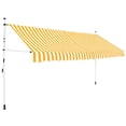 thumbnail image 1 of vidaXL Retractable Awning with Hand Crank Sunshade Shelter for Patio Outdoor, 1 of 91
