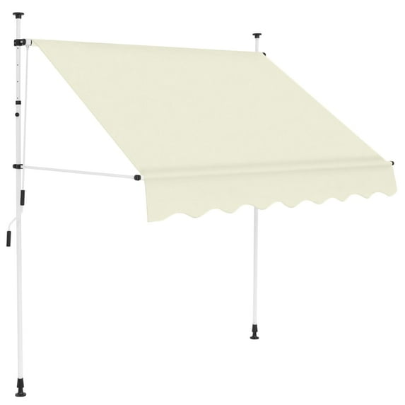 vidaXL Retractable Awning with Hand Crank Sunshade Shelter for Patio Outdoor