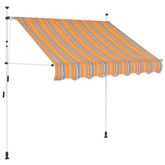 vidaXL Retractable Awning with Hand Crank Sunshade Shelter for Patio Outdoor