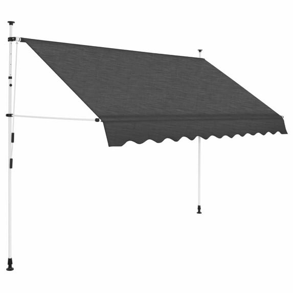 vidaXL Retractable Awning with Hand Crank Sunshade Shelter for Patio Outdoor