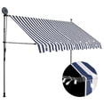 thumbnail image 1 of vidaXL Blue, 8' Fabric, RV Awnings Adjustable Height, 1 of 78