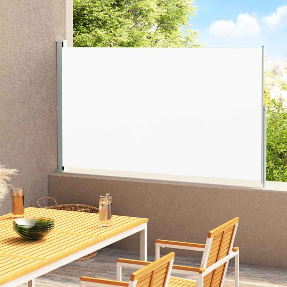 vidaXL Retractable Side Awning Folding Privacy Screen Outdoor Divider Wall