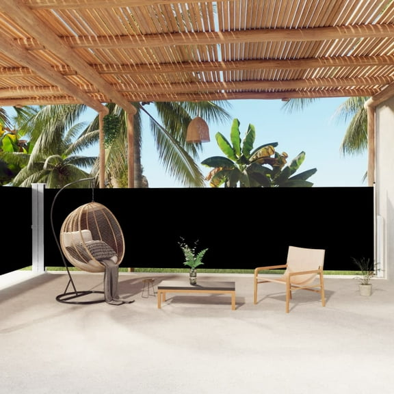 vidaXL Retractable Side Awning Folding Privacy Screen Outdoor Divider Wall