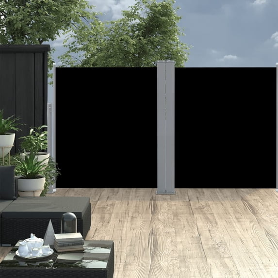 vidaXL Retractable Side Awning Folding Privacy Screen Outdoor Divider Wall