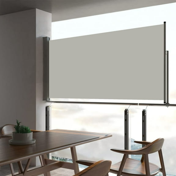 vidaXL Patio Retractable Side Awning Folding Privacy Screen Outdoor Garden