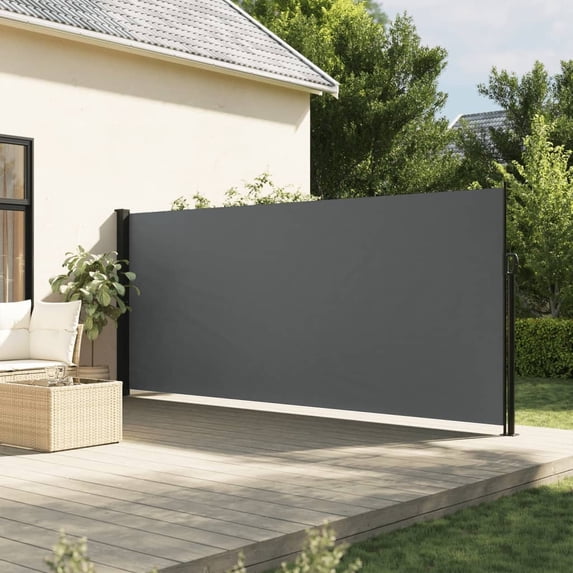 vidaXL Retractable Side Awning Sun Shade Privacy Screen Outdoor Patio Garden