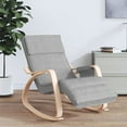 thumbnail image 1 of vidaXL Rocking Chair Cream Fabric, 1 of 25