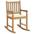 thumbnail image 1 of vidaXL Rocking Chair Natural Teak Teak Wood Standard Durable, 1 of 2