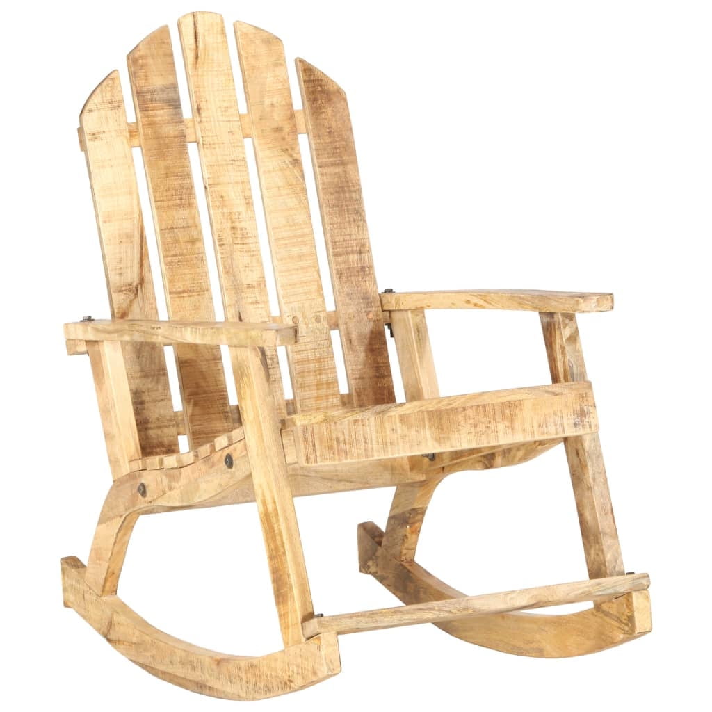 vidaXL Rocking Chair Wooden Adirondack Chair Porch Rocker for Patio
