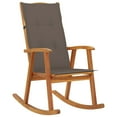 thumbnail image 1 of vidaXL Rocking Chair with Cushions Solid Acacia Wood, 1 of 10