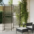 thumbnail image 1 of vidaXL Room Divider 5 Panels Gray Poly Rattan, 1 of 10