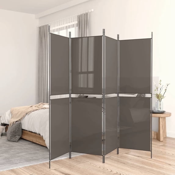 vidaXL Room Divider Folding Partition Privacy Screen for Home Office Fabric