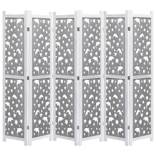 vidaXL Room Divider Folding Privacy Screen for Room Separation Solid Wood