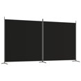 thumbnail image 1 of vidaXL Black Fabric Folding Room Divider Freestanding Privacy Screen for Office Home, 1 of 28