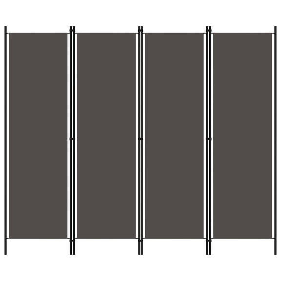 vidaXL Room Divider Modern Freestanding Folding 4 Panels 78.7 in W x 70.9 in H