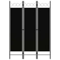 thumbnail image 1 of vidaXL Freestanding 3-Panel Folding Room Divider Black 47.2"x70.9" Fabric Privacy Screen, 1 of 123