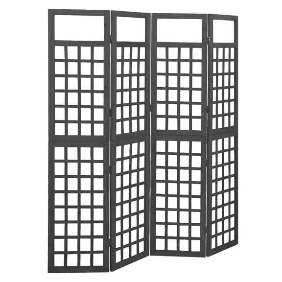 vidaXL Room Divider Freestanding Privacy Screen for Bedroom Solid Wood Fir