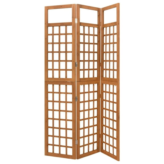 vidaXL Room Divider Freestanding Privacy Screen for Bedroom Solid Wood Fir