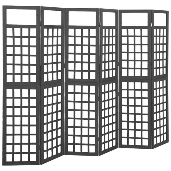 vidaXL Room Divider Freestanding Privacy Screen for Bedroom Solid Wood Fir