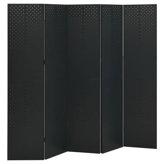 vidaXL Room Divider Freestanding Privacy Screen for Room Separation Steel