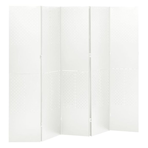 vidaXL Room Divider Freestanding Privacy Screen for Room Separation Steel