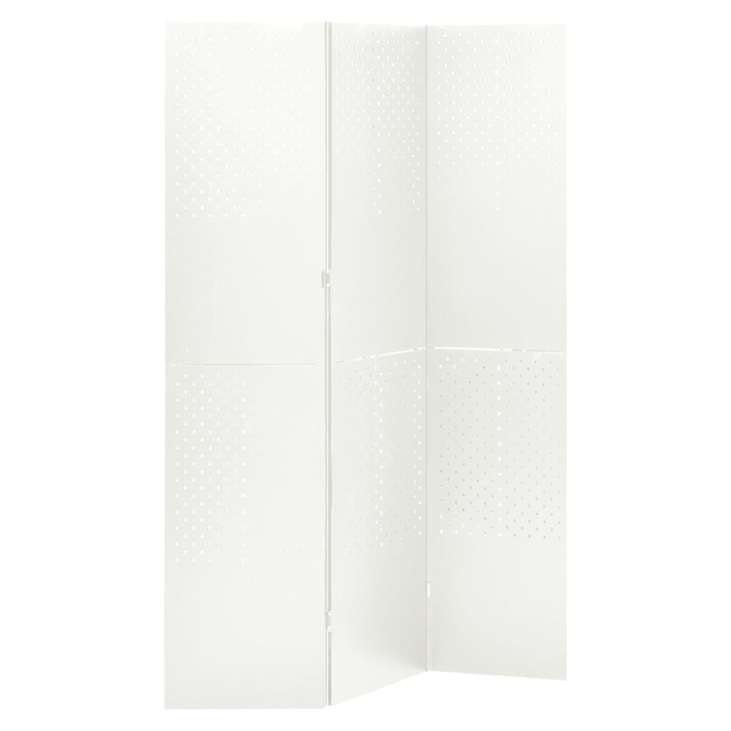 vidaXL Room Divider Freestanding Privacy Screen for Room Separation Steel