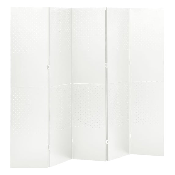 vidaXL Room Divider Freestanding Privacy Screen for Room Separation Steel