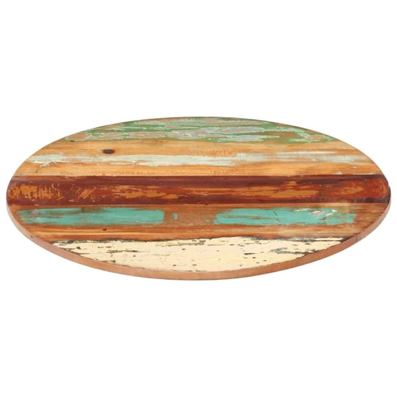 vidaXL Round Table Top 15.7" 0.59"-0.63" Solid Reclaimed Wood