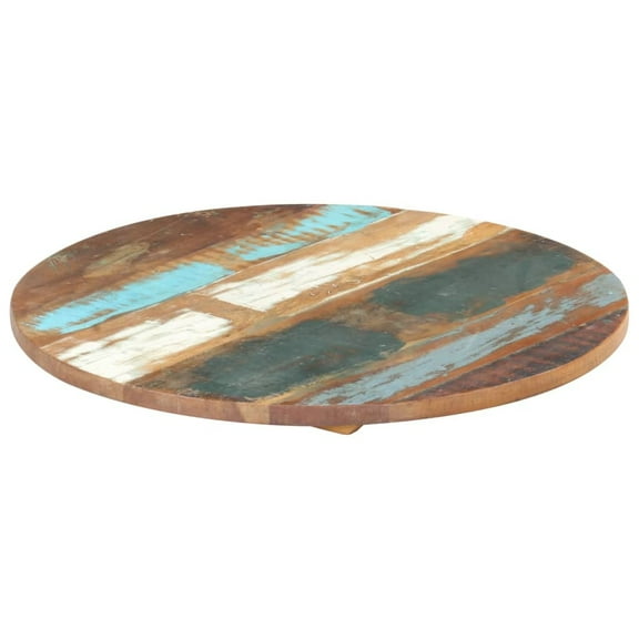 vidaXL Round Table Top 23.6" 0.98"-1.06" Solid Reclaimed Wood