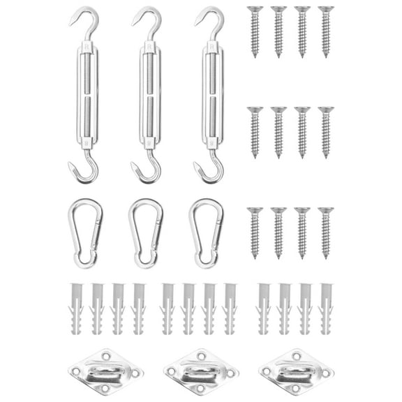 vidaXL Shade Sail Hardware Kit Sunshade Sail Installation Kit Stainless Steel