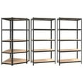 thumbnail image 1 of vidaXL Shelf Bookshelf Shelving Unit Rack 5-Layer Steel and Engineered Wood, 1 of 36