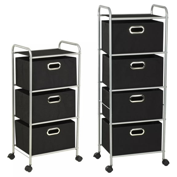 vidaXL Shelving Unit with Storage Boxes Shelf Rack Steel and Non-woven Fabric