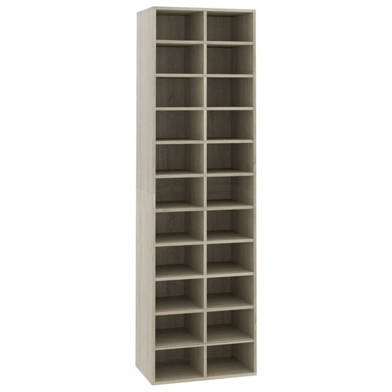 vidaXL Shoe Cabinet Engineered Wood Standing Shelf Home Organizer Multi Colors