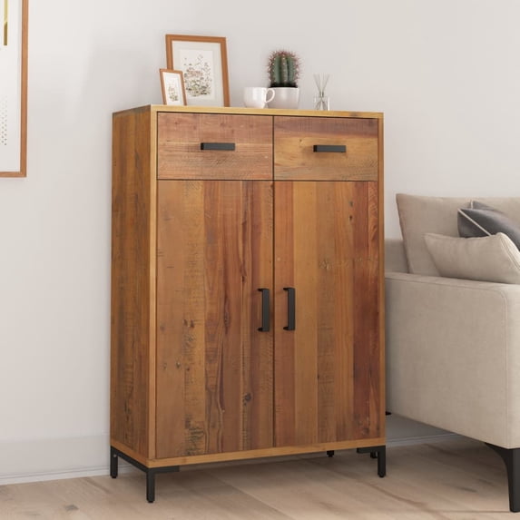 vidaXL Shoe Rack Shoe Storage Cabinet for Entryway Bedroom Solid Wood Pine