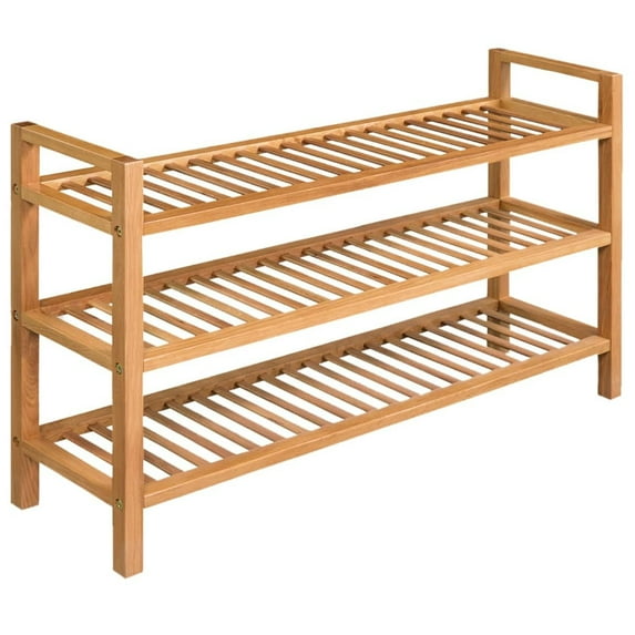 vidaXL Shoe Rack Shoe Storage Organizer Shoe Shelf for Closet Solid Oak Wood